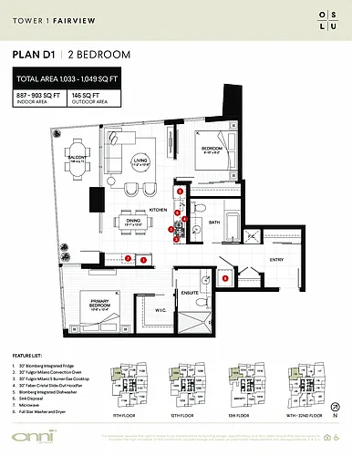 Floor plan Fairview D1