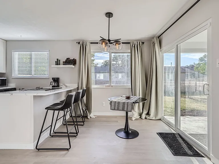 Kitchen and dining area