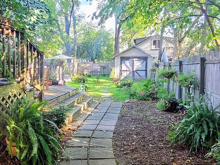 Backyard walking path