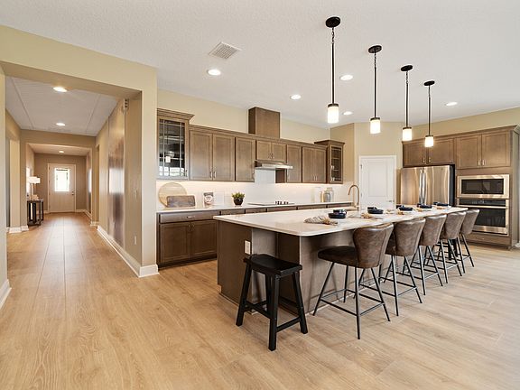 Kitchen with breakfast bar island