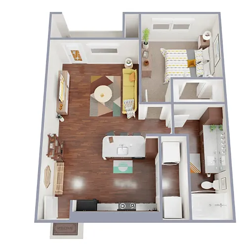 Floor plan 1X1 - 1st Floor
