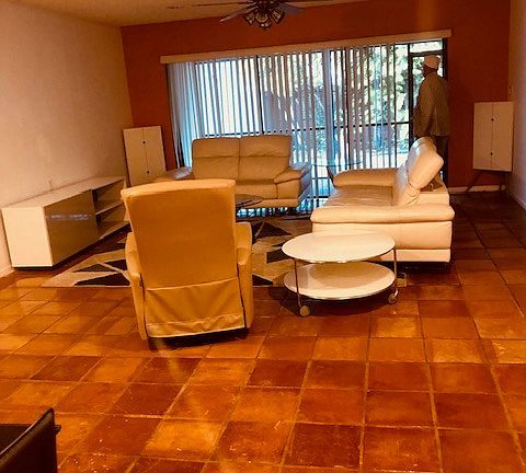 Living room; house comes with all this furniture