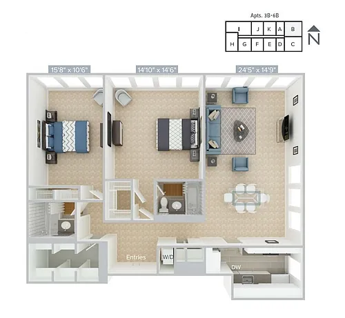 Floor plan B6-B-Classic