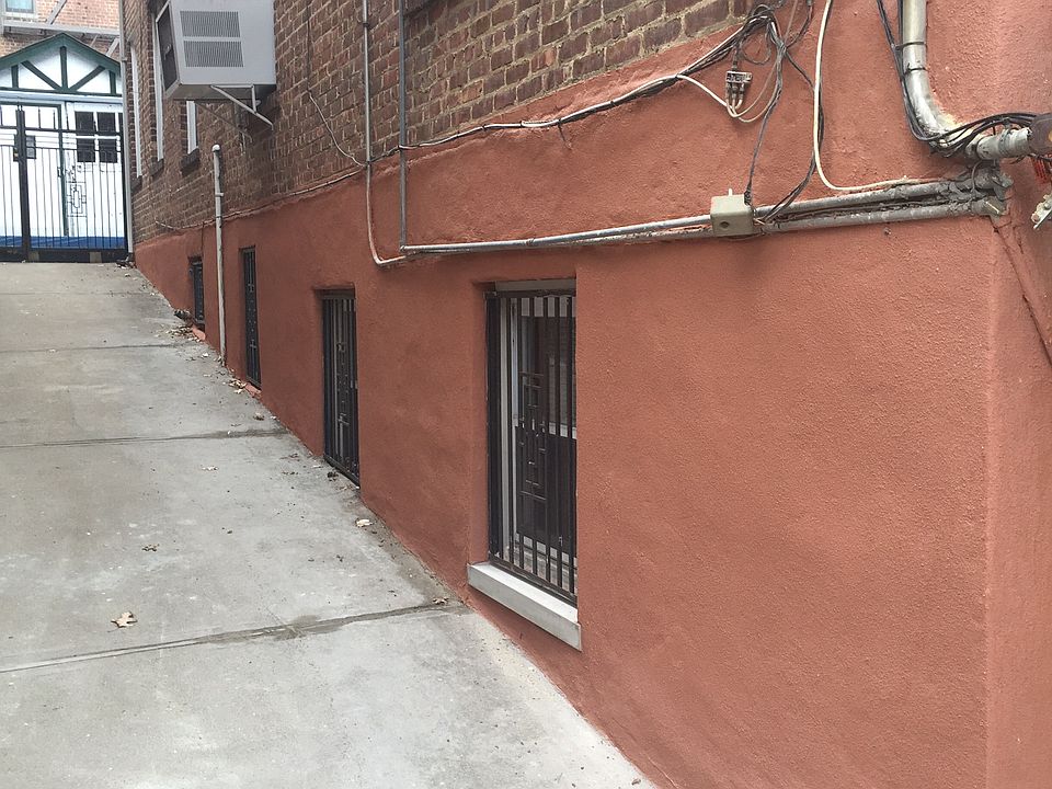 New stucco and driveway.