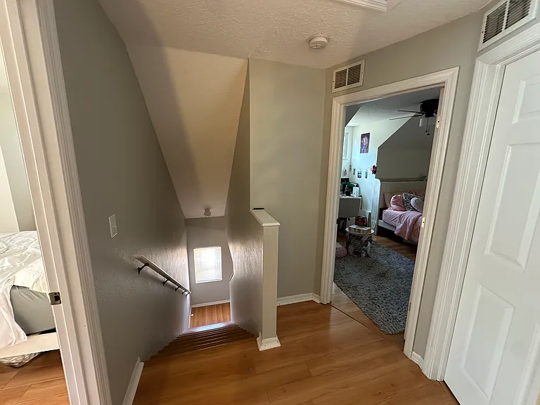 Upstairs - 3 bedrooms / 1 bathroom