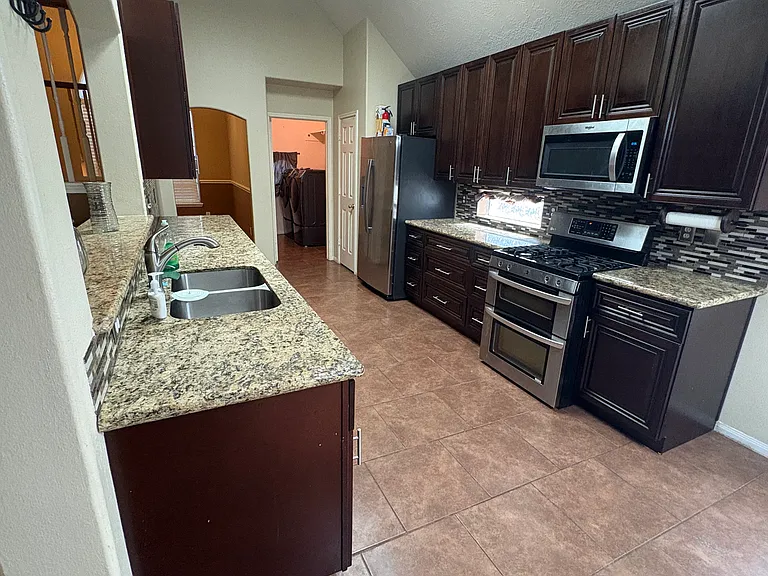 Kitchen view from dining area