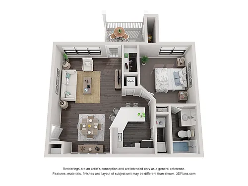 Floor plan A1T Renovated
