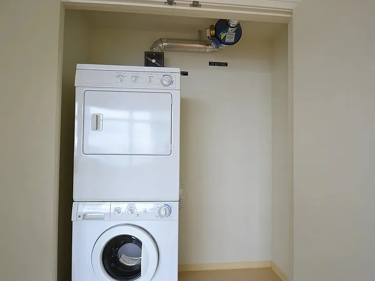 Washer & dryer in unit.