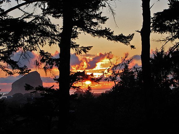 View of sunset