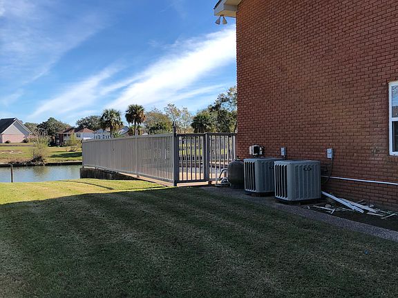 Side view next to lot