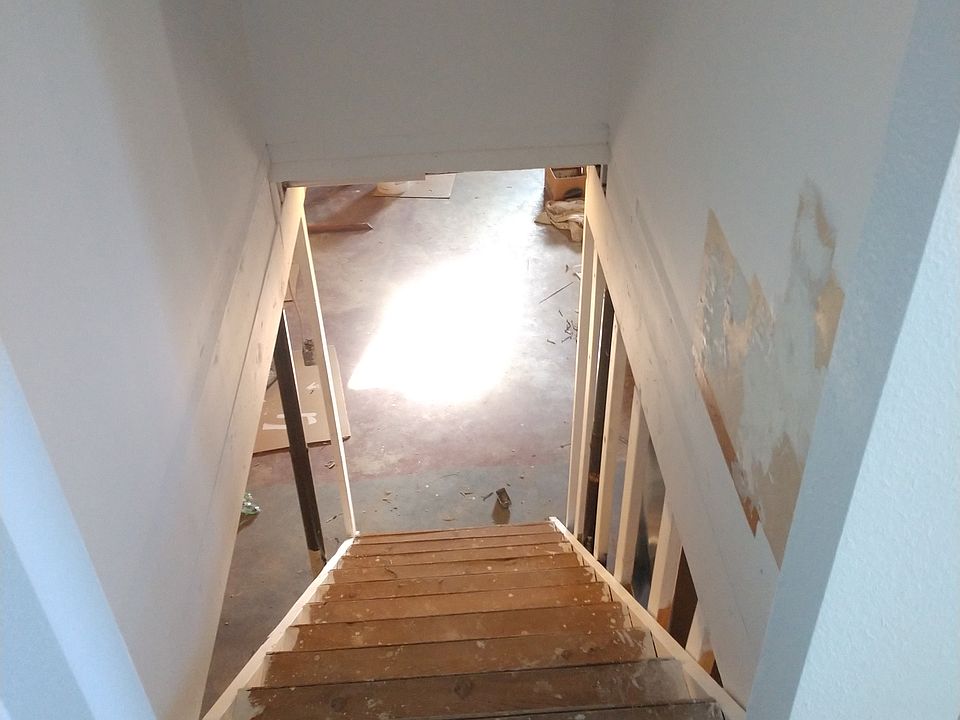 Unfinished plumbing & electric