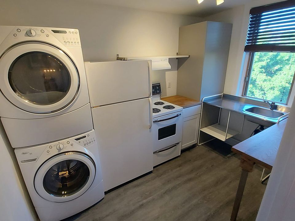 Kitchen and ensuite-laundry with huge window