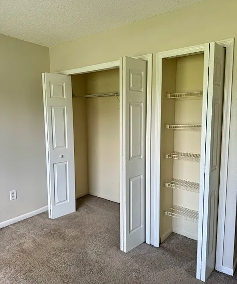 Closets in Primary Bedroom.