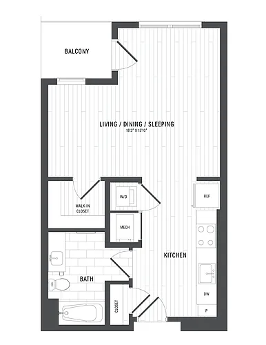Floor plan Studio-A2