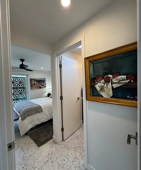 Bedroom 2 entry to sleeping area and bathroom.