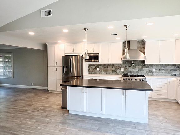 Custom kitchen with large center island