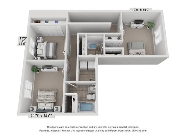 Floor plan Wesley Place - C2