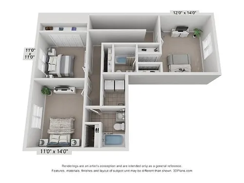 Floor plan Wesley Place - C2