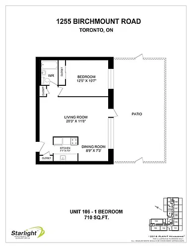 Floor plan 1 Bedroom
