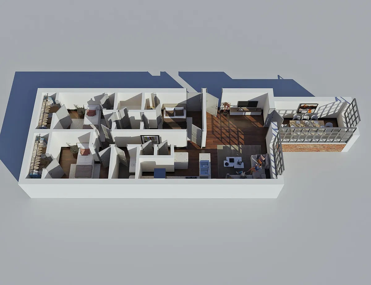 Floor plan Standard Loft - 3 BDR, 2 BTH. 1 Bonus | LIMITED