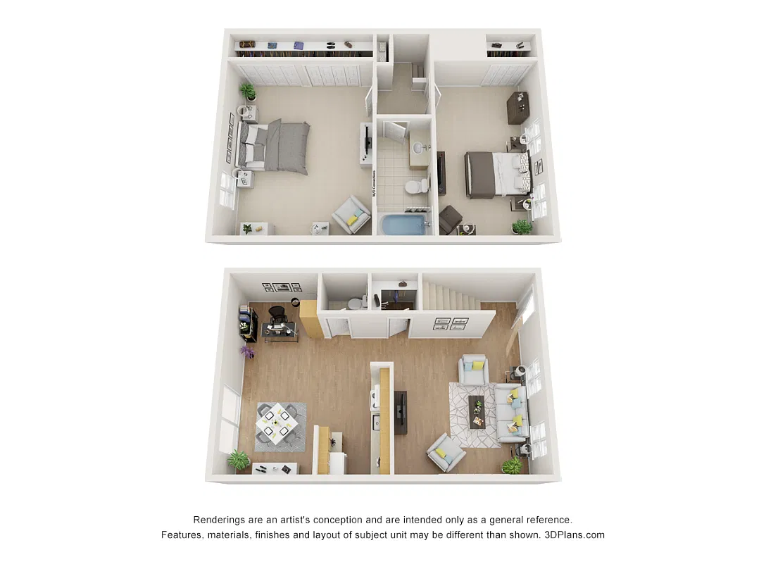 Floor plan 2 Bedroom Deluxe