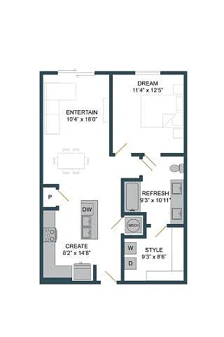 Floor plan A3B