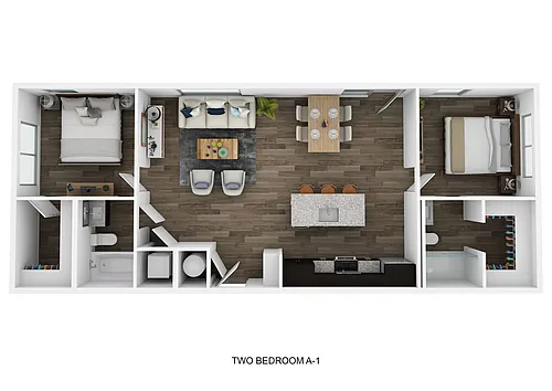 Floor plan A1 2 Bedroom
