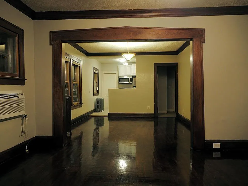 living into dining room