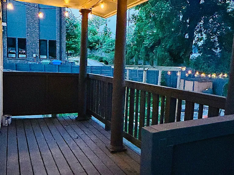 Back porch (overlooking back yard)