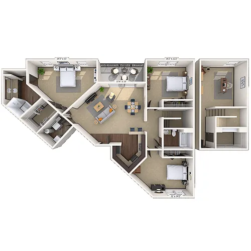 Floor plan Carlyle Loft