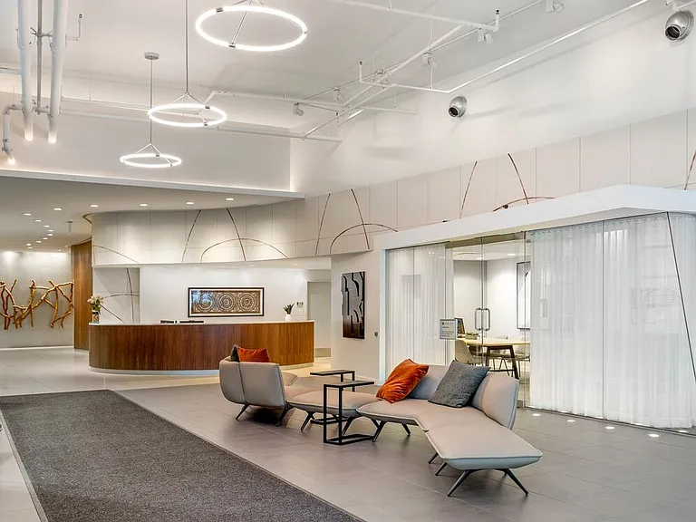 Lobby and leasing office