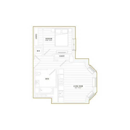 Floor plan 1 Bedroom