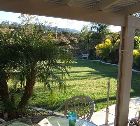View of yard from main patio