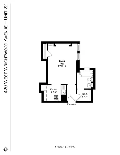 Floor plan Studio