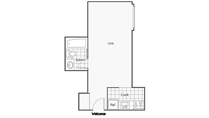 Floor plan Studio