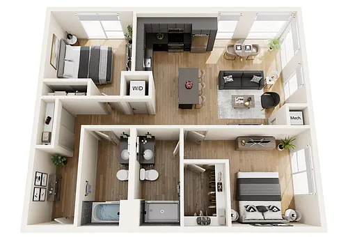Floor plan C1 MFTE