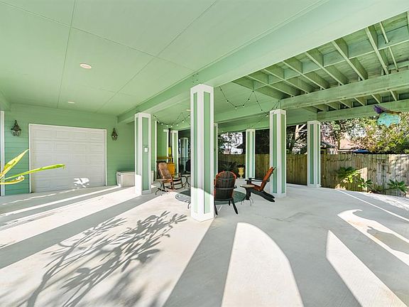 Spacious outdoor seating area.