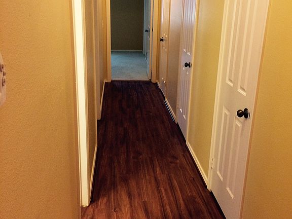 3 storage closets in hall