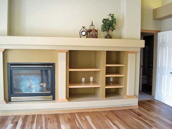 Built in wall unit with Gas Fireplace