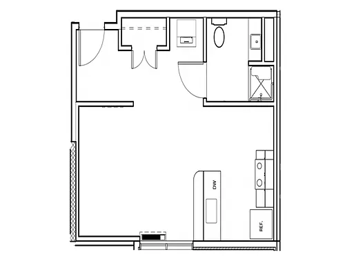 Floor plan Studio Apartment