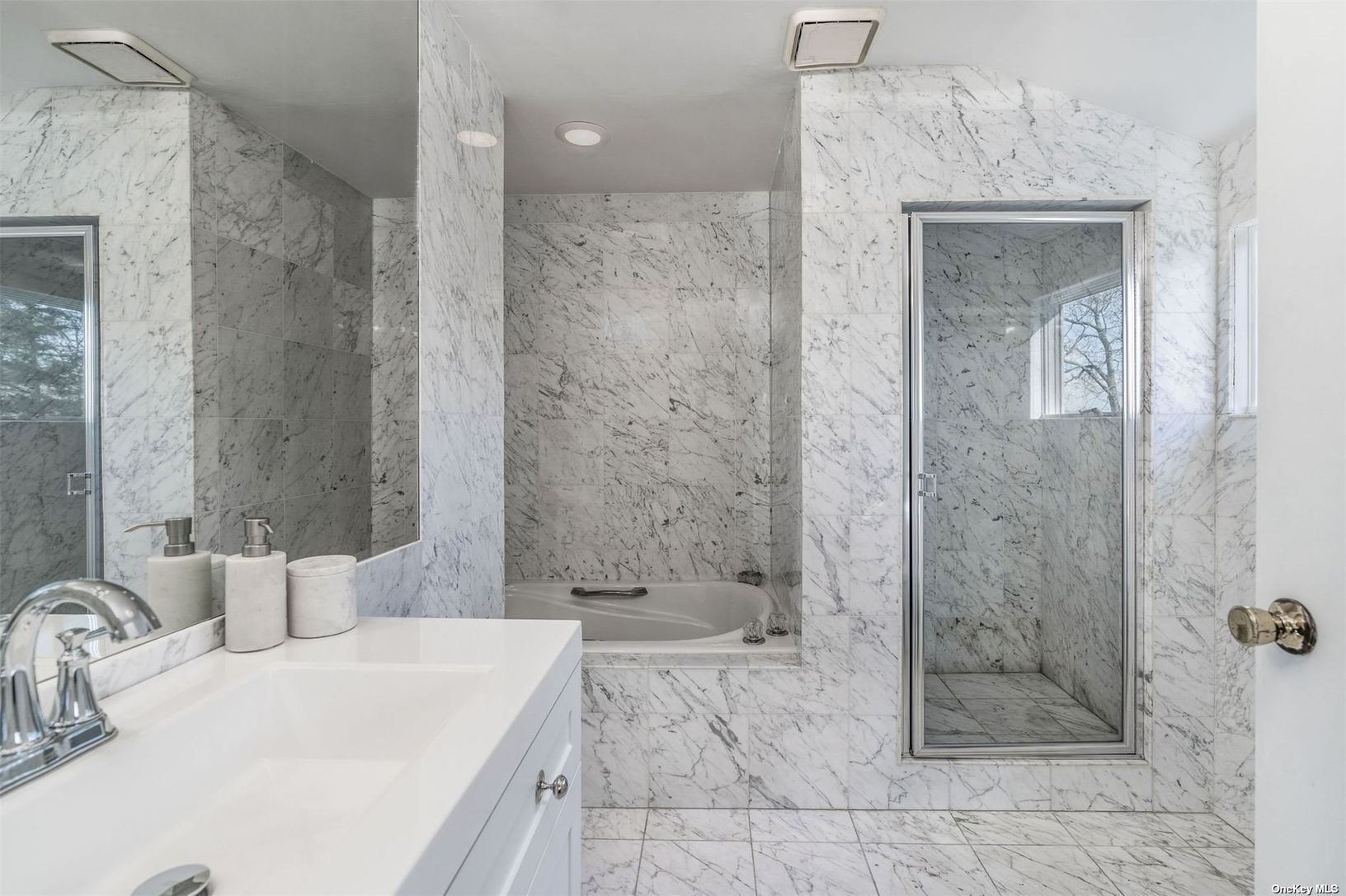  2nd Floor Primary Marble Bath