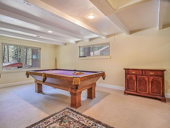 Pool Table in Game Room