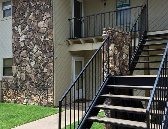 Up these steps is where you'll find it!