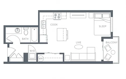 Floor plan Studio