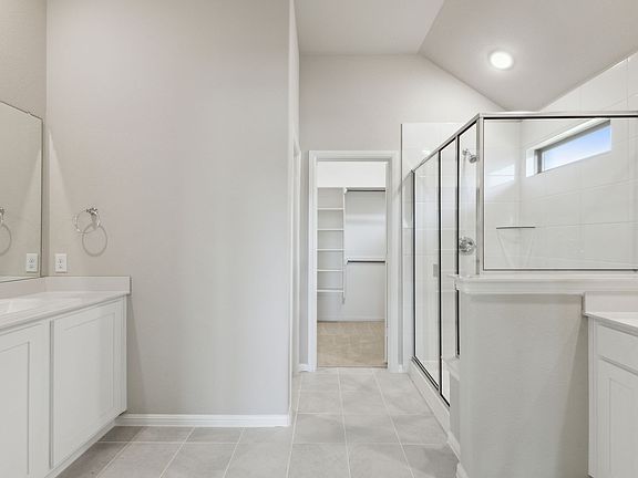Primary bathroom in the Diamond home plan by Trophy Signature Homes - REPRESENTATIVE PHOTO