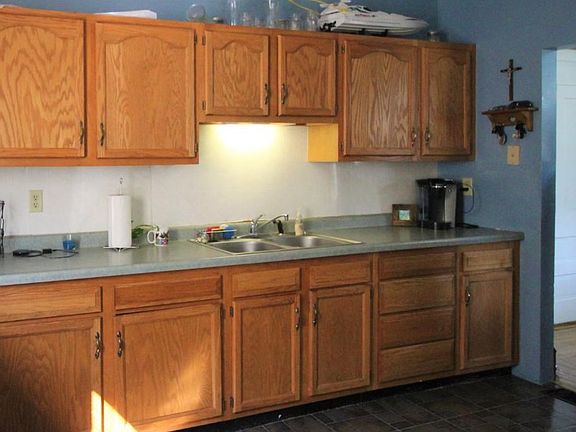 Large kitchen off 3 season porch.