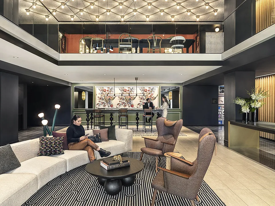 Overall Lobby with people