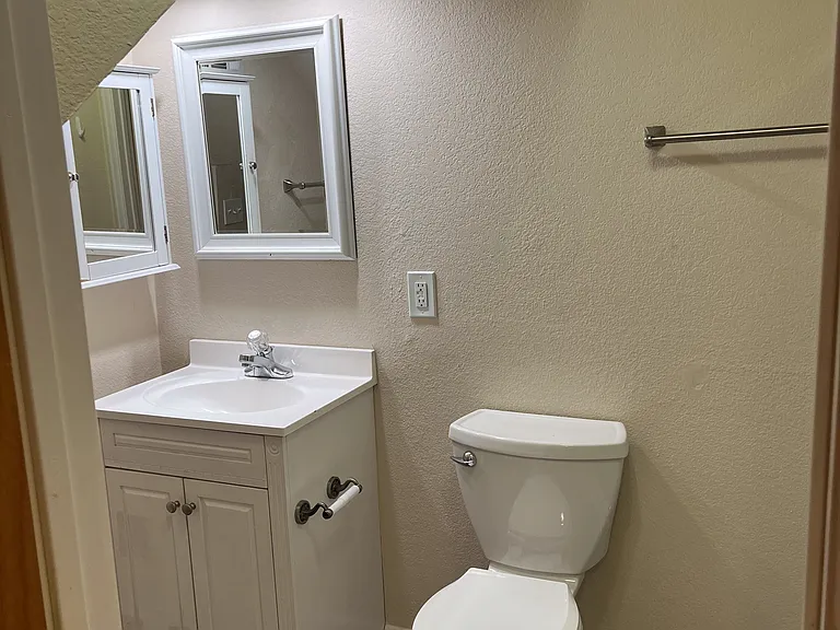 Bathroom for rooms C and D.
