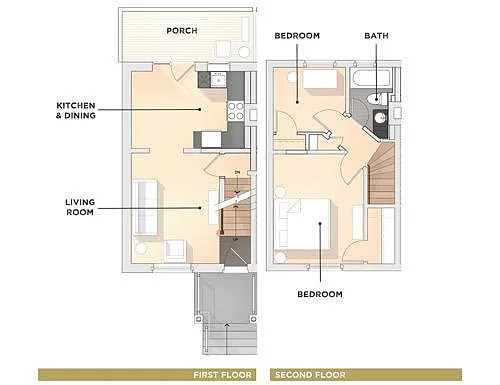 Floor plan Bradford Rowhome