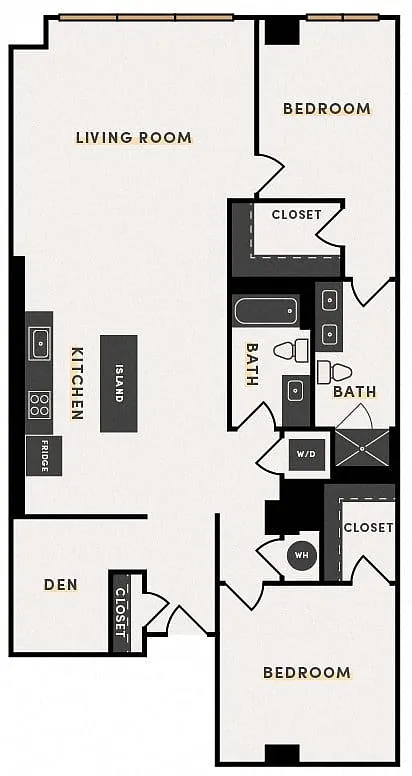 Floor plan 2 Bed A 3-7